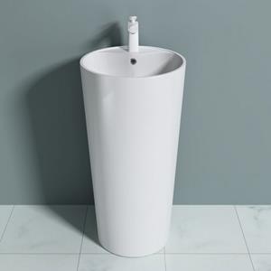 Doporro Waschbecken » BTH: 45x45x90cm Design Standwaschbecken Colossum35, aus Gussmarmor, Waschtisch, Waschplatz«