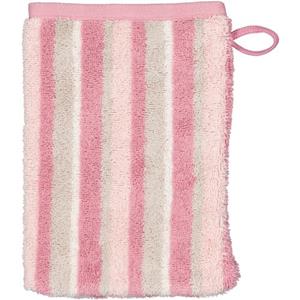Cawö Handtücher Breeze Streifen 6222 - Farbe: blush - 27 Waschhandschuh 16x22 cm