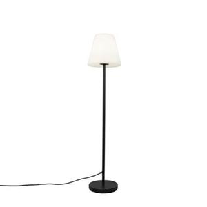 QAZQA staande Buitenlamp virginia - Zwart - Design - D 35cm