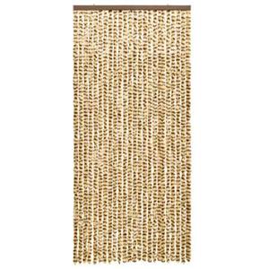 VIDAXL Insektenschutz-vorhang Beige Und Braun 90x220 Cm Chenille