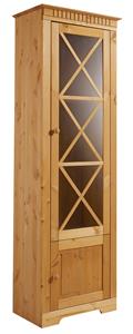 Home affaire Vitrinekast Lisa van mooi massief grenenhout, met een mooi glazen deurfront