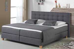 Home affaire Boxspring Moulay in extra lang 220 cm, met topmatras, 3 uitvoeringen, 4 breedten