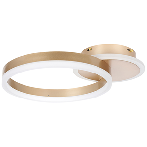 Beliani - Moderne Runde Aluminium Deckenleuchte led Lampe Kreis Ring Lichtschirm Gold Glyde - Gold