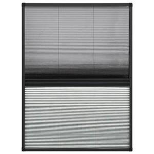 VIDAXL Insektenschutz-plissee Für Fenster Alu 80x120 Cm Mit Jalousie