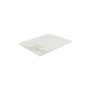 Balmani Impress douchebak 120 x 90 cm composiet witte marmer look voelbare structuur