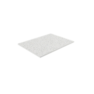 Balmani Impress douchebak 120 x 90 cm composietmarmer mat wit/zwart voelbare structuur