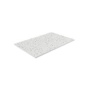 Balmani Impress douchebak 140 x 90 cm composietmarmer mat wit/zwart voelbare structuur