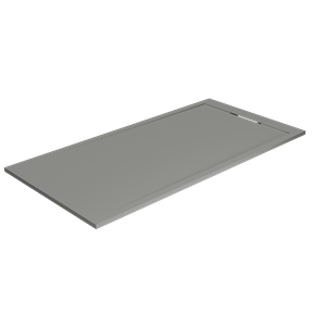Balmani Andes douchebak 180 x 90 cm solid surface steengrijs mat