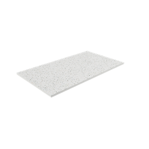 Balmani Impress douchebak 160 x 90 cm composietmarmer mat wit/zwart voelbare structuur