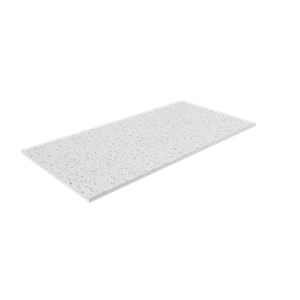Balmani Impress douchebak 180 x 90 cm composietmarmer mat wit/zwart voelbare structuur