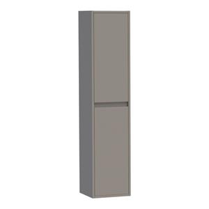 Saniclass Nexxt Badkamerkast - 160x35x35cm - 2 greep - loze links/rechtsdraaiende deuren - MDF - mat taupe 7121