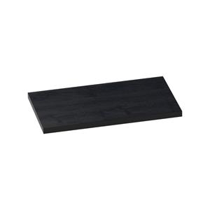 Saniclass MFC Wastafelblad - 80x46x4cm - zonder kraangat - MFC - black wood 2437-36