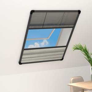 VIDAXL Insektenschutz-plissee Für Fenster Alu 60x80 Cm Mit Jalousie