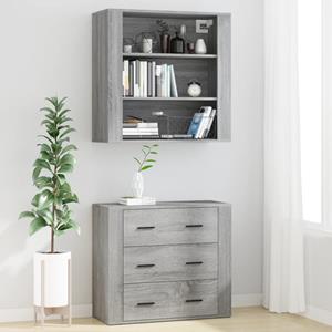 VIDAXL Highboard Grau Sonoma Holzwerkstoff