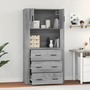 VIDAXL Highboard Grau Sonoma Holzwerkstoff