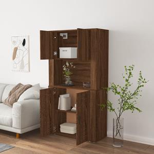 VIDAXL Highboard Braun Eichen-optik Holzwerkstoff