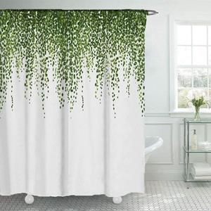 HAMÖWO Duschvorhang »Dschungel Blätter- Anti-Schimmel Duschvorhang 180x200 mit Vorhanghaken«