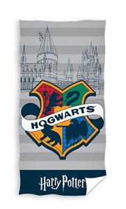 Harry Potter strandlaken 70 x 140 cm - Hogwarts grijs