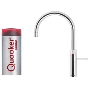 Quooker NL Fusion Round keukenkraan koud, warm en kokend water met COMBI reservoir chroom 22FRCHR