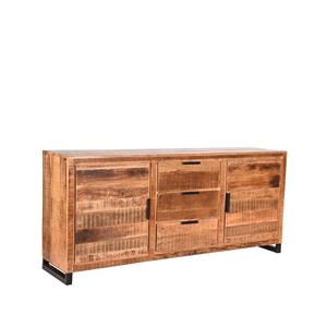 Het Steigerhouthuis Steigerhouten LABEL51 Dressoir Glasgow - Rough - Mangohout - 190 cm