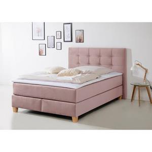 Home affaire Boxspring Moulay in extra lang 220 cm, met topmatras, 3 uitvoeringen, 4 breedten