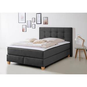 Home affaire Boxspring Moulay in extra lang 220 cm, met topmatras, 3 uitvoeringen, 4 breedten