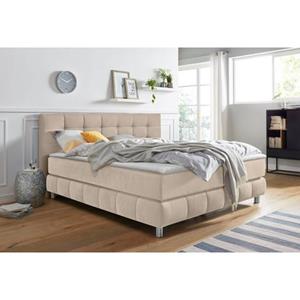 Andas Boxspring Salo incl. topmatras, in fluwelige look of structuurstof, 6 breedten, 2 hardheden, tfk ook in hardheid 4. 3 matrassoorten