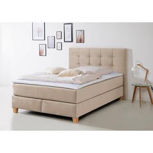 Home affaire Boxspring Moulay in extra lang 220 cm, met topmatras, 3 uitvoeringen, 4 breedten