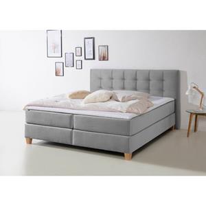 Home affaire Boxspring Moulay in extra lang 220 cm, met topmatras, 3 uitvoeringen, 4 breedten