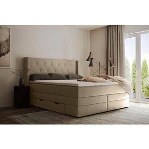 Places of Style Boxspring Elegance met mooie capitonnage, in de hardheden h2 & h3, inclusief laden