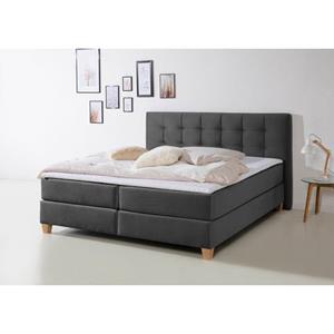 Home affaire Boxspring Moulay in extra lang 220 cm, met topmatras, 3 uitvoeringen, 4 breedten