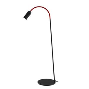 Top Light LED vloerlamp Neo! dimbaar justeerbaar zwart/rood