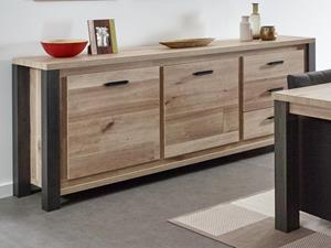 Mobistoxx Dressoir TRAMO 2 deuren 3 lades 222 cm oude eik