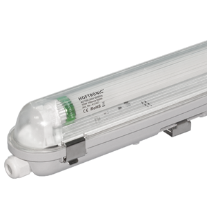 HOFTRONIC™ - LED T8 Feuchtraum Wannenleuchte IP65 60 cm 6000K 9W 1440lm 160lm/W Inkl. flimmerfreie LED Röhre verlinkbar