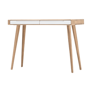 Gazzda Ena dressing table houten kaptafel whitewash - 110 x 42 cm