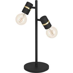 EGLO Lurone Tafellamp - E27 - 50 cm - Zwart|Koper