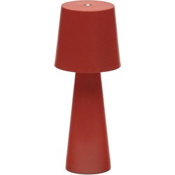 Kave Home  Arenys tafellampje met rood geschilderde afwerking