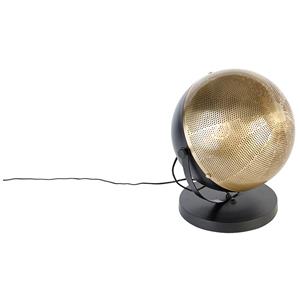 QAZQA Tafellamp haicha - Goud|messing - Industrieel - L 35cm