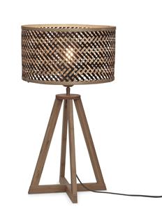 GOOD&MOJO Tafellamp Java - Bamboe|Zwart - Ã32x53cm
