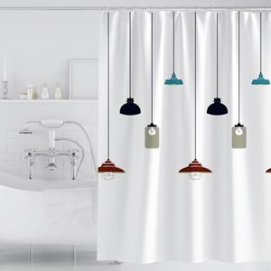 HAMÖWO Duschvorhang »Duschvorhang,Duschvorhänge Weiß Kronleuchtermuster 180 x 200 cm«