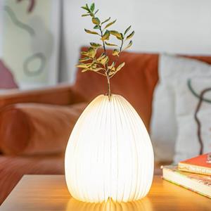 Gingko Smart Vase Light Lamp Vaas - Oplaadbaar - Walnoot