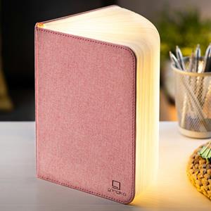 Gingko Smart Booklight Linnen Lamp - Oplaadbaar - Roze