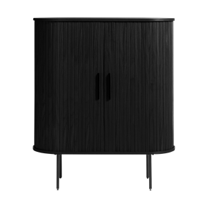 Olivine Lenn houten opbergkast zwart - 118 x 40 cm