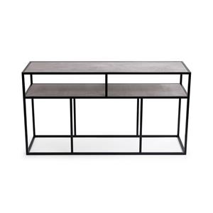STALUX Side-table Teun 150cm - zwart / beton