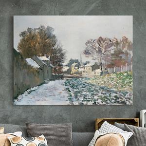 Klebefieber Leinwandbild Kunstdruck Claude Monet - Schnee bei Argenteuil