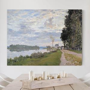 Klebefieber Leinwandbild Kunstdruck Claude Monet - Ufer Argenteuil