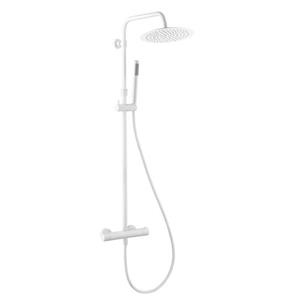 EsseBagno regendoucheset Luisa II met thermostatische kraan Ø250mm wit