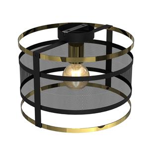 Euluna Plafondlamp Lavinia, gouden ringen, 1-lamp