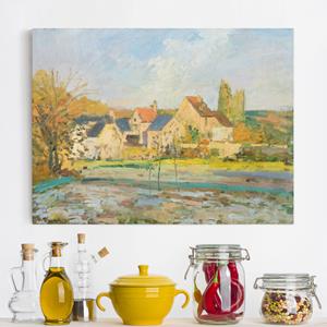 Klebefieber Leinwandbild Kunstdruck Camille Pissarro - Landschaft bei Pontoise