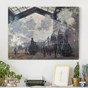 Klebefieber Leinwandbild Kunstdruck Claude Monet - Gare Saint Lazare